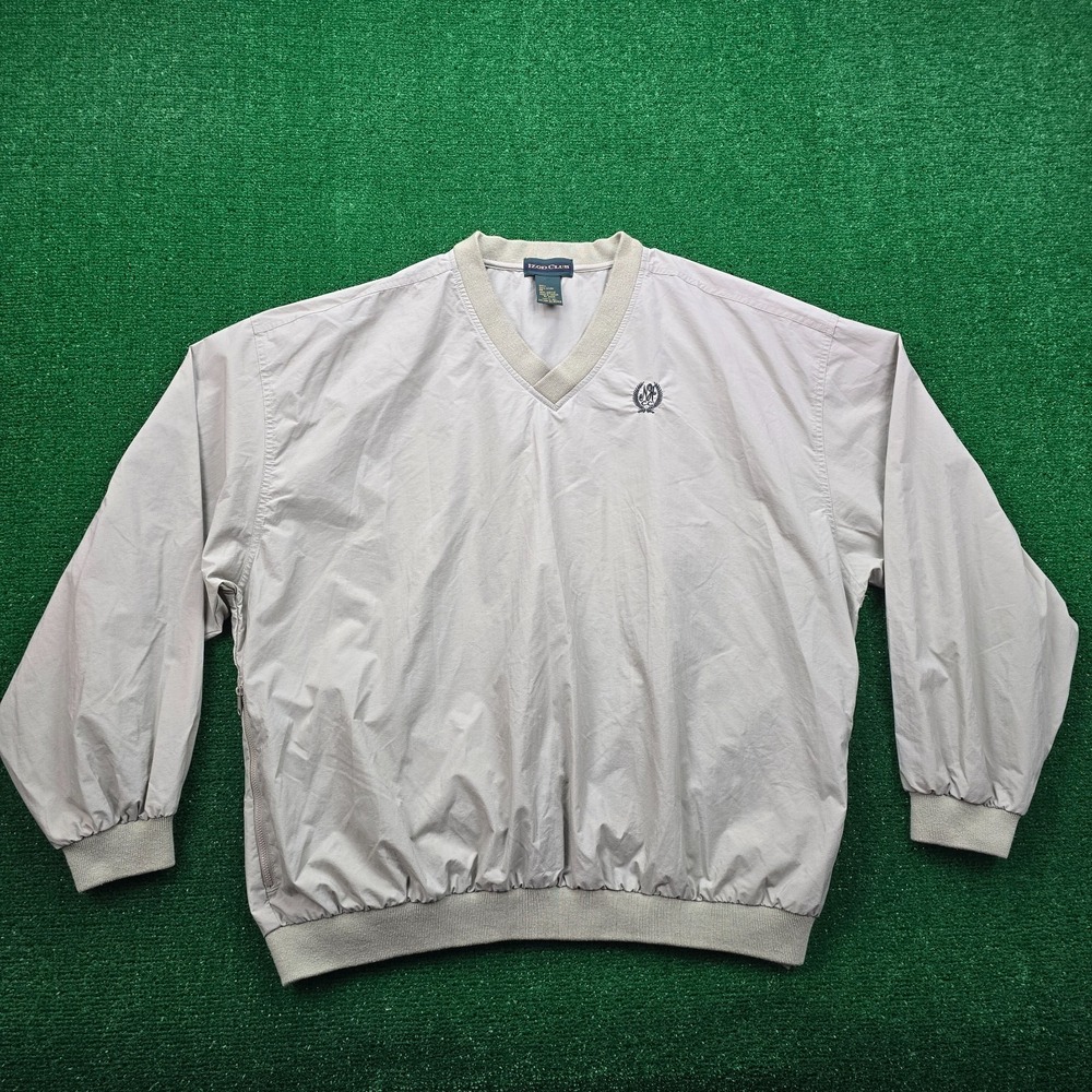 Izod Club Windbreaker Jacket‎ Mens XL Vintage Golf Norwood Hills Country Club